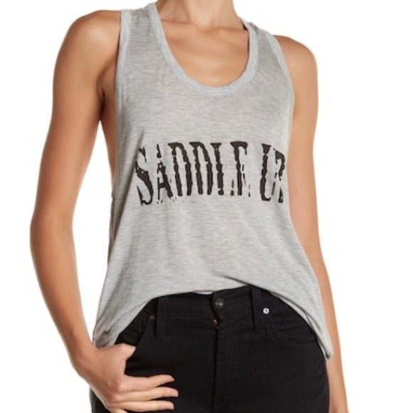 Haute Hippie Tops - HAUTE HIPPIE Saddle Up Racerback Tank